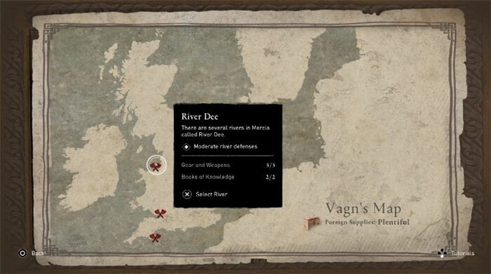 Map: River Dee - Assassins Creed Valhalla: Treasures of the Dee River - walkthrough - Solucja - Assassins Creed Valhalla Guide