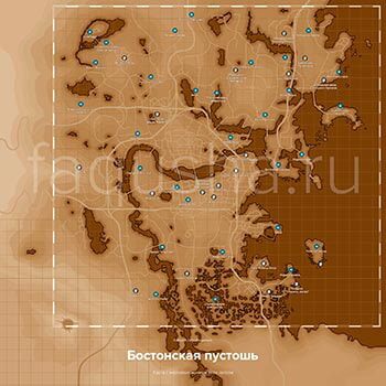 Карта с местоположением пупсов в Fallout 4