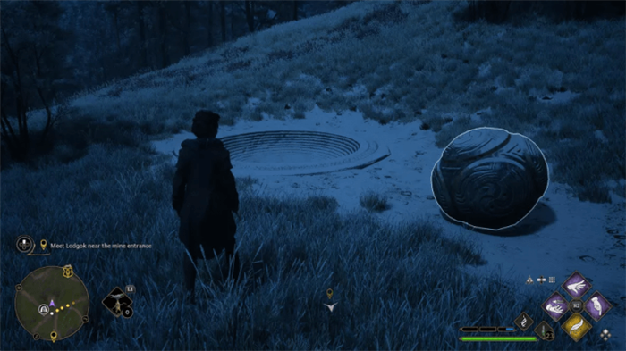 Головоломка с большим каменным шаром в Hogwarts Legacy
